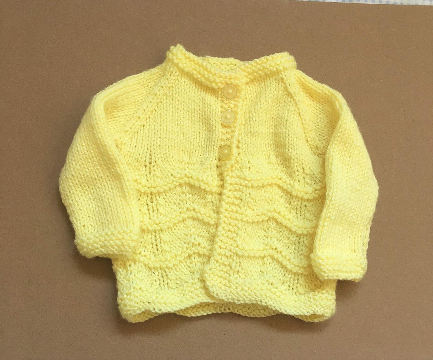 lemon baby cardigan