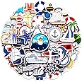 100 Pack Nautical Stickers, Nautical Party Favors, Birthday Decorations