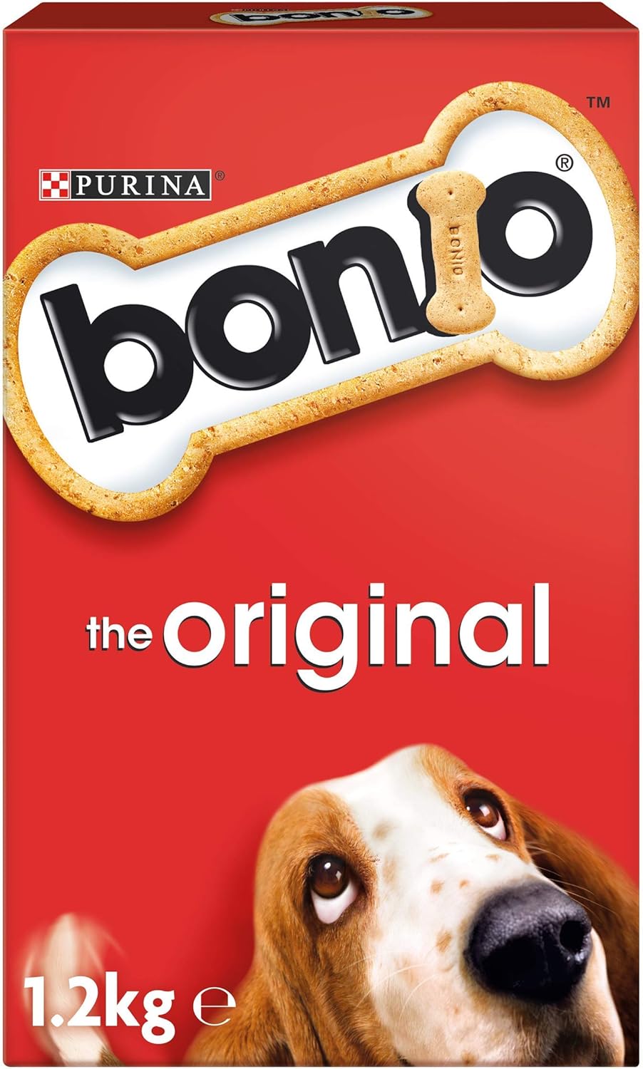 Bonio Adult Dog Biscuits Food Original 1.2kg, 240 g (Pack of 5)