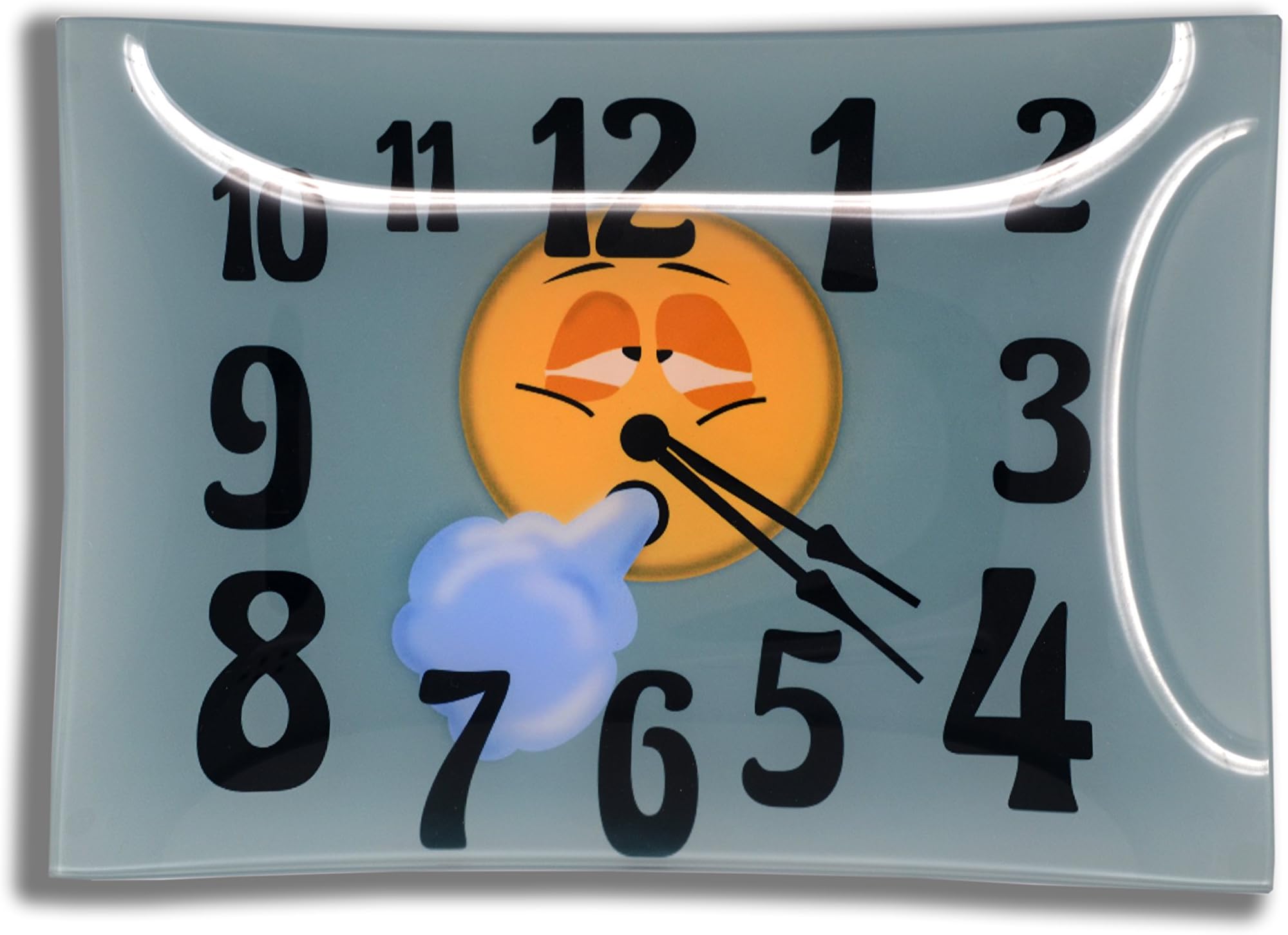 4:20 Clock Glass Rolling Tray byTray Manifeek