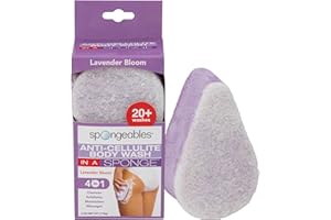 Spongeables Anti-Cellulite Body Wash in a Sponge, Moisturizer and Exfoliator, 20+ Washes
