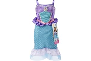 Disney Princess Ariel Sing & Shimmer Musical Dress – Sparkling Costume with Built-In Music, Ages 3–6, Size 4–6X – Amazon Exclusive