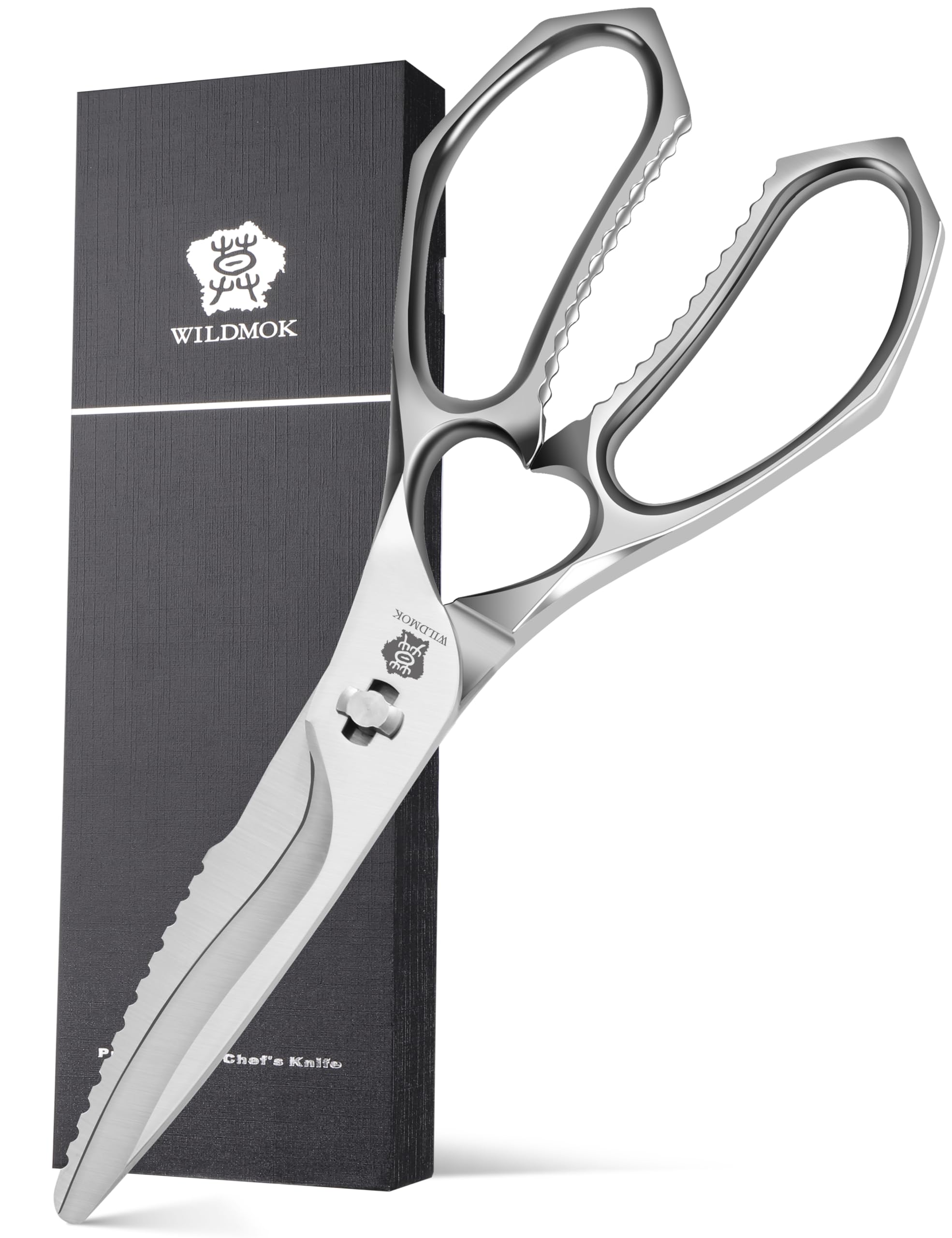 WILDMOK Kitchen Scissors Heavy Duty 8.8 Inch – Multi-Function Stainless Steel Kitchen Shears, Ultra Sharp All Purpose Kitchen Scissors with Detachable Blade
