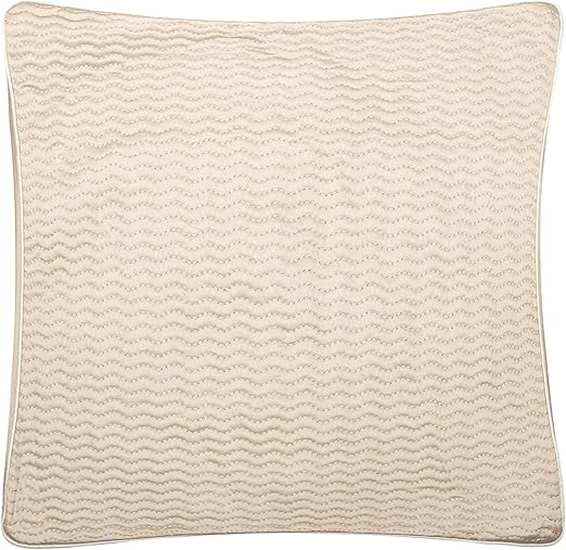 Amazon Com Nautica Decorative Pillow Cases Beige Wave Euro Sham