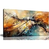 JKWALL77 Abstract Paintings Wall Art for Living Room - Modern Wall Decor for Bedroom Kitchen Room Wall Art Ready to Hang Size 20" x 40"