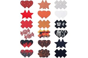 RIFAUM Glitter Colorful Nipple Pasties Bulk Metallic Fancy Nipple Covers Stickers Rave Accesssories Rainbow Boob Covers Pasty