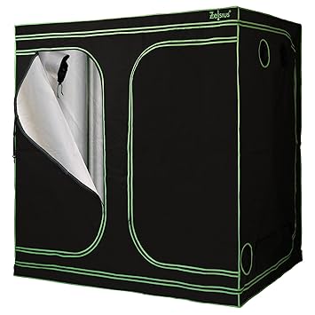 Zelsius Growzelt MyHomeGrow Grow tent | Indoor Growbox | schwarz grün | Growroom Growschrank Darkroom Pflanzenzelt Gewächshau