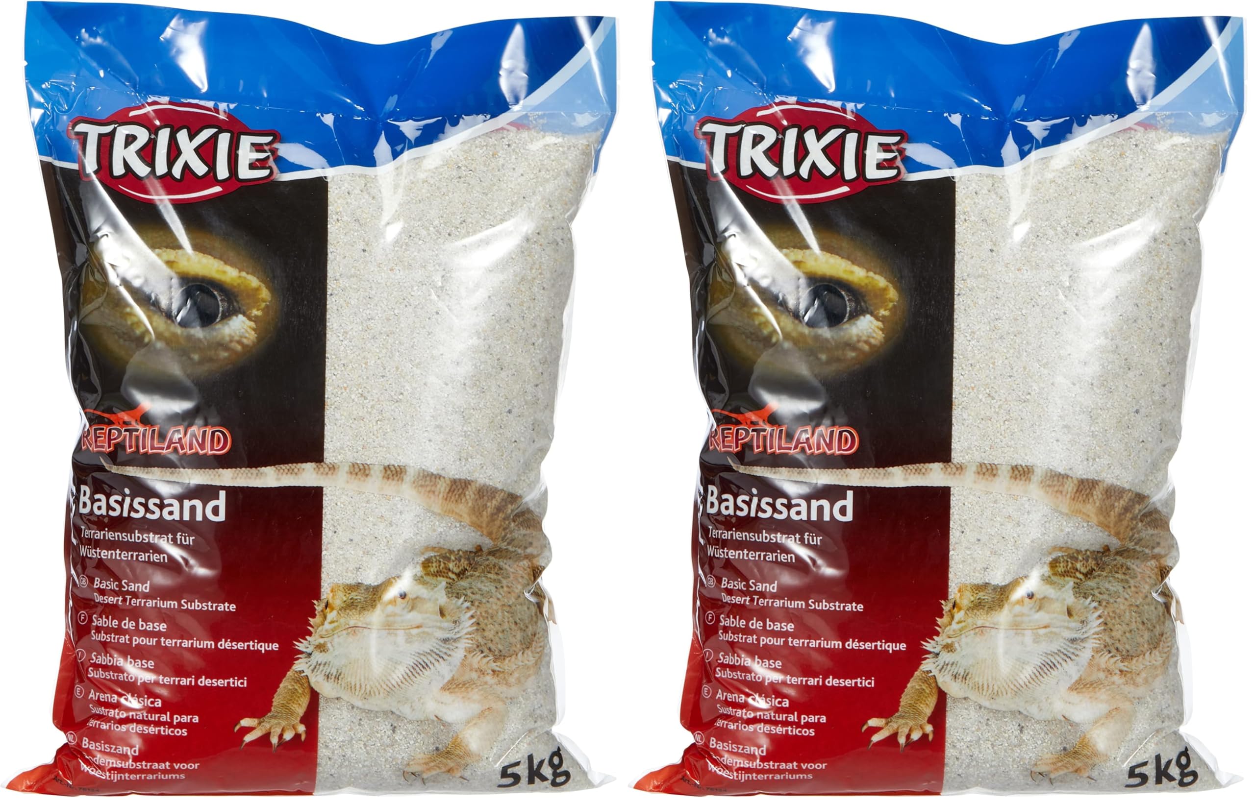 Trixie 76134 Base Sand for Desert Terrariums, 5 kg, White (Pack of 2)