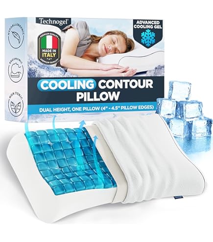 Amazon.com: Vive Deluxe Cooling Gel Pillow – Ergonomic Memory Foam