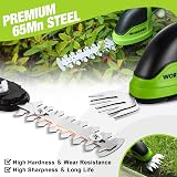 WORKPRO 2 in 1 Cordless Hedge Trimmer and Grass Shear 3.6 V 2000 mAh view 5