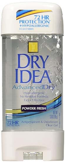 Amazon.com: Dry Idea Clear Gel Antiperspirant/Deodorant, Powder Fresh