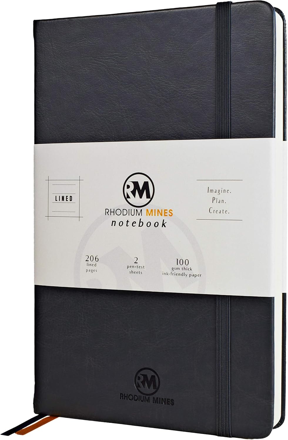 Rhodium Mines A5 Notebook, Lined, (20.8cm x 13.1cm), Hardback, SLATE GREY