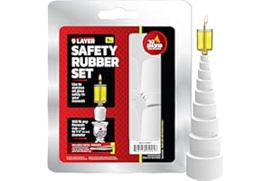 Ner Mitzvah Safety Rubber Set for Oil Candle Cups - 9 Layer - 9 Pack - for Hanukkah Menorah Oil Cups and Shabbos Candles in Canadlabras
