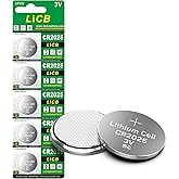 LiCB CR 2025 3V Lithium Battery 5 Batteries
