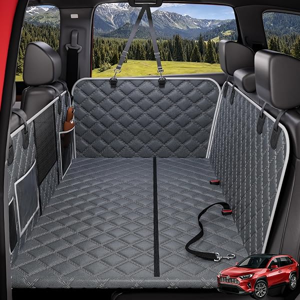 PETGENIE DOG CAR SEAT COVER FOR BACK SEAT...