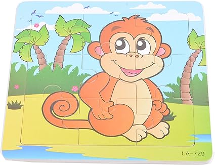 Tiny Souls Wooden Puzzle Happy Monkey and Trees