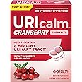 Uricalm Cranberry, Daily Dietary Supplement Chewable with D-Mannose, Berry, 60 Count