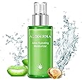 Aloderma 71% Organic Aloe Vera Hydrating Face Moisturizer for Soft and Nourished Skin - Light and Oil-Free Aloe Vera Moisturizer with Hyaluronic Acid for Soothing Hydration - Face Lotion, 3.5oz