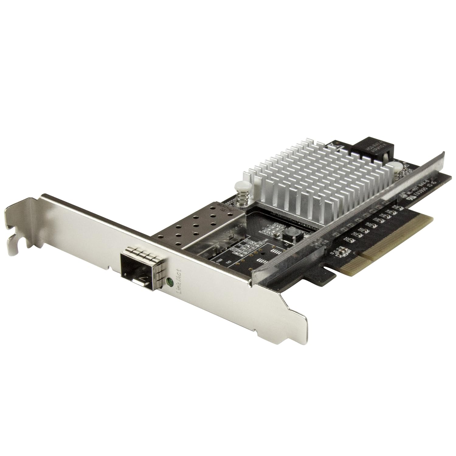 StarTech PEX10000SFPI - Tarjeta de red PCI Express con ranura SFP+ abierta (Chipset Intel, multimodo y monomodo, Ethernet PCIE de...