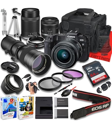 超美品 キヤノン Canon EOS RP 24-105 75-300 セット Amazon.com : Canon EOS RP Camera Bundle with 24-50mm + 75-300mm +