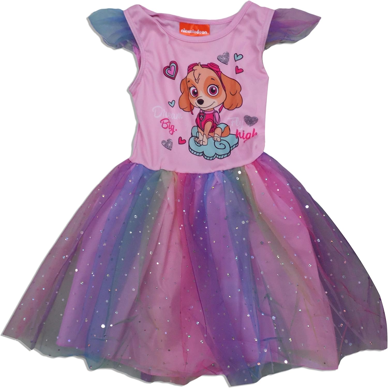 PAW PATROL Paw Patrol Skye Mädchen Kleid Gr. 3-4 Jahre, rose Kleider