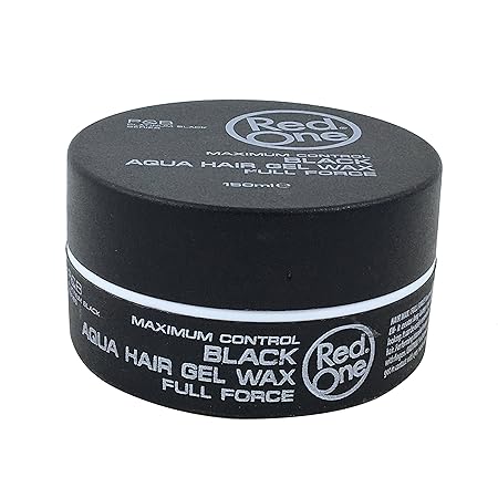 Red One Maximum Control Aqua Hair wax Pomade - Haarwachs BLACK 150ml