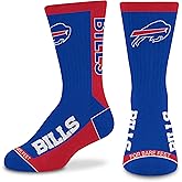 For Bare Feet NFL Unisex Kids Nfl Mvp Crew Sock Youth