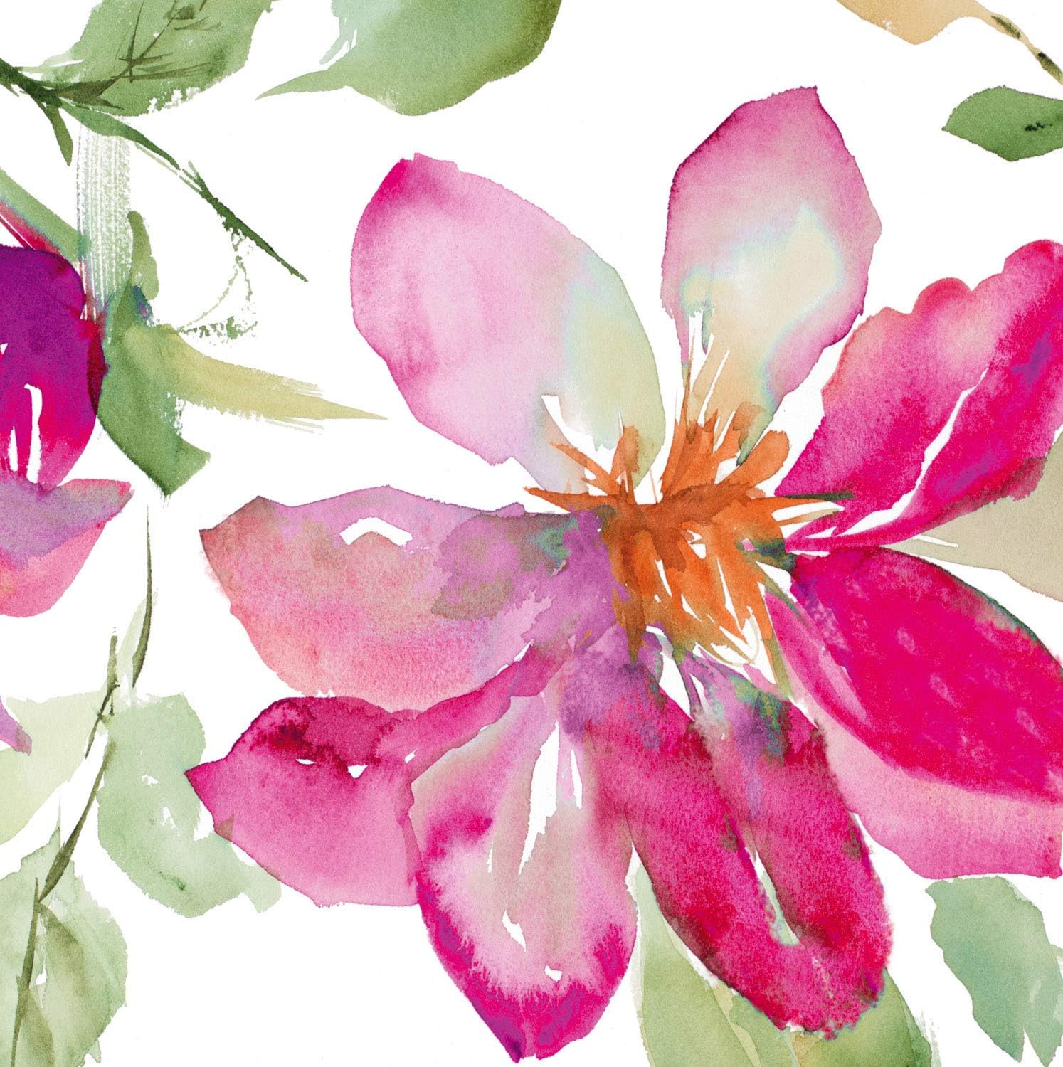 Pink Floral Dream Paper Luncheon Napkin Set of 20-7 x 7 Inches