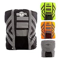 BTR Waterproof High Visibility Backpack Cover. High Viz Rucksack Cover With Reflective Tape