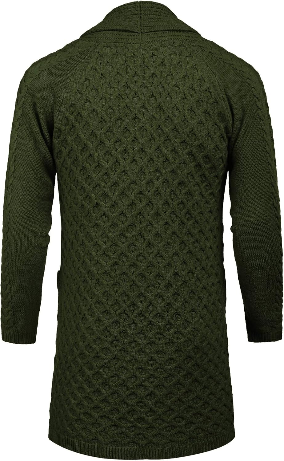 COOFANDY Mens Fashion Long Ruffle Knit Cardigan Lightweight Shawl Collar Sweater at  Men’s Clothing store