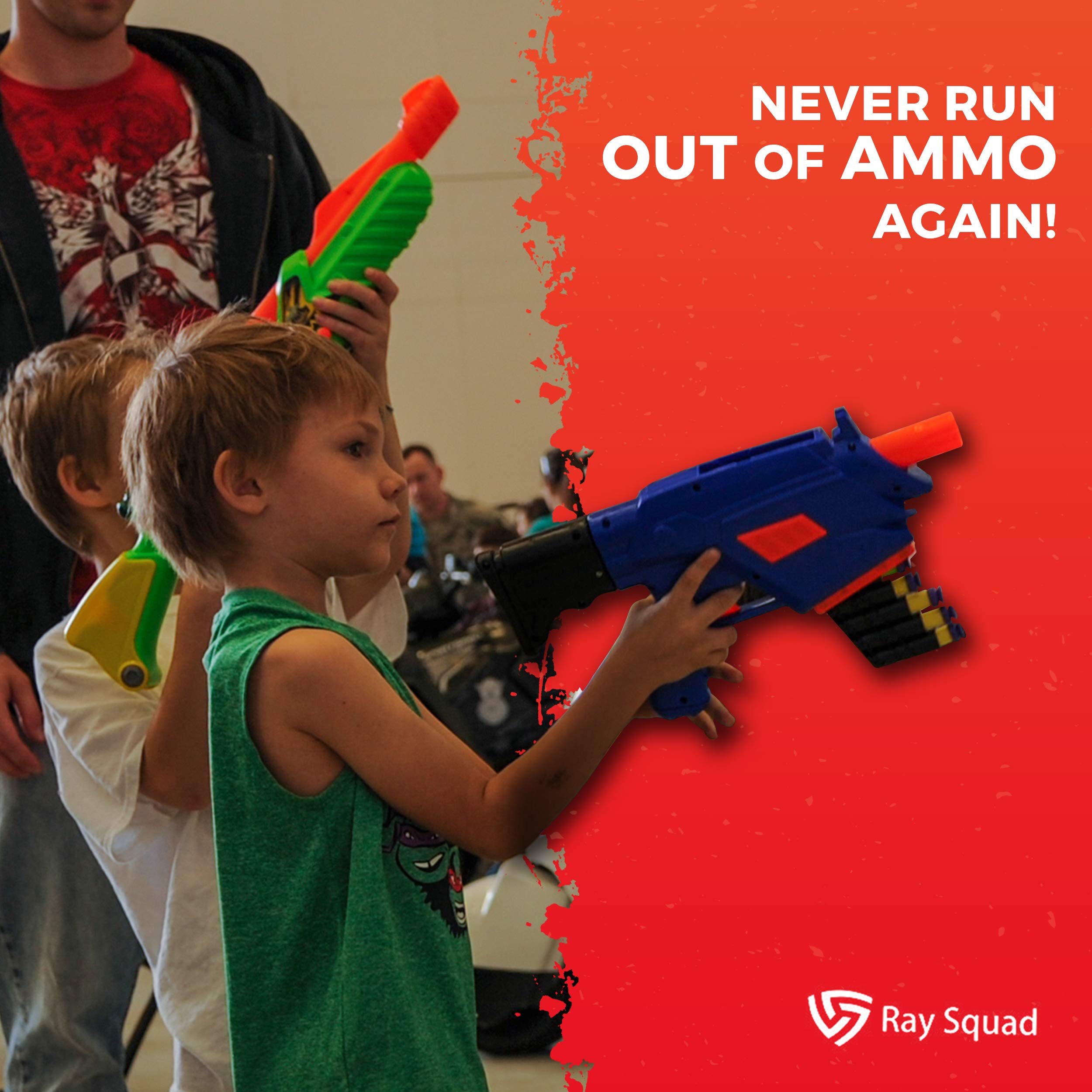 Red 300-Pieces Set, Ultimate Nerf Foam Toy Darts By Raytheon Toys, Premium Refill Bullets For N-Strike Guns, Universal Mega Pack, Firm and Safe Nerf Accessories Amazing Precision Control