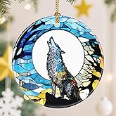 Wolf Christmas Decorations for Tree, Christmas Ornaments, Keepsake Ornaments, Holiday Decor, Xmas Gifts, Gifts for Wolf Lovers, Animal Lovers