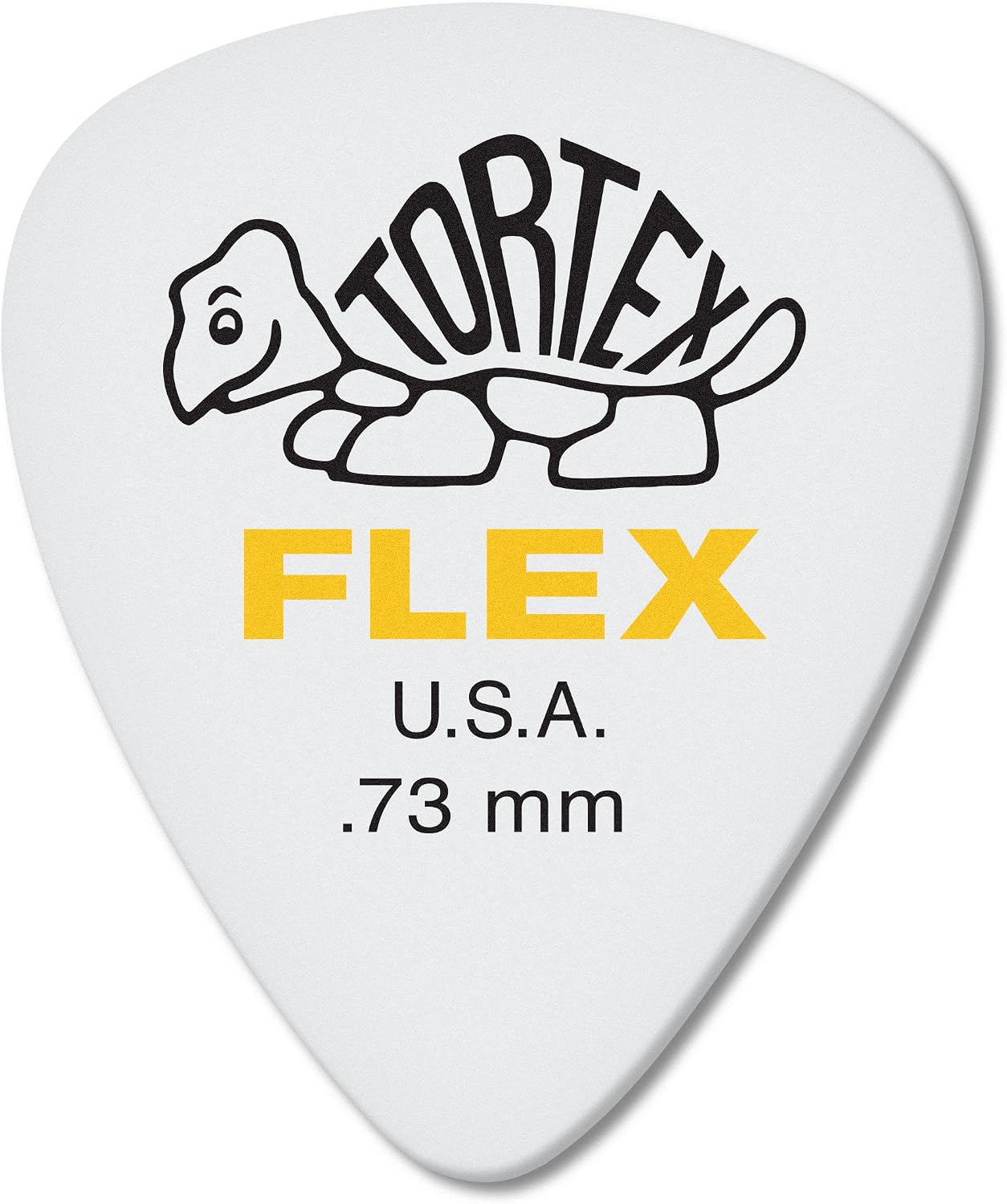 Dunlop Tortex Flex Standard 73mm Yellow Guitar Pick 12 Pack 428p73