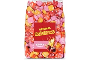 CANDYLISH Starburst Original Fruit Chews Candy, 2 Pounds Bulk - Approx. 200 Assorted Individually Wrapped Pieces