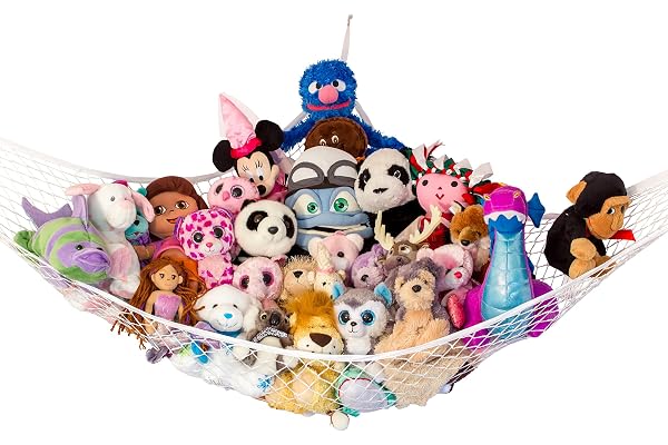 Lilly's Love Large Stuffed Animal Net Hammock for Plushie Toys | Corner Hanging Organizer for Your Teddy and Stuffy Collectio