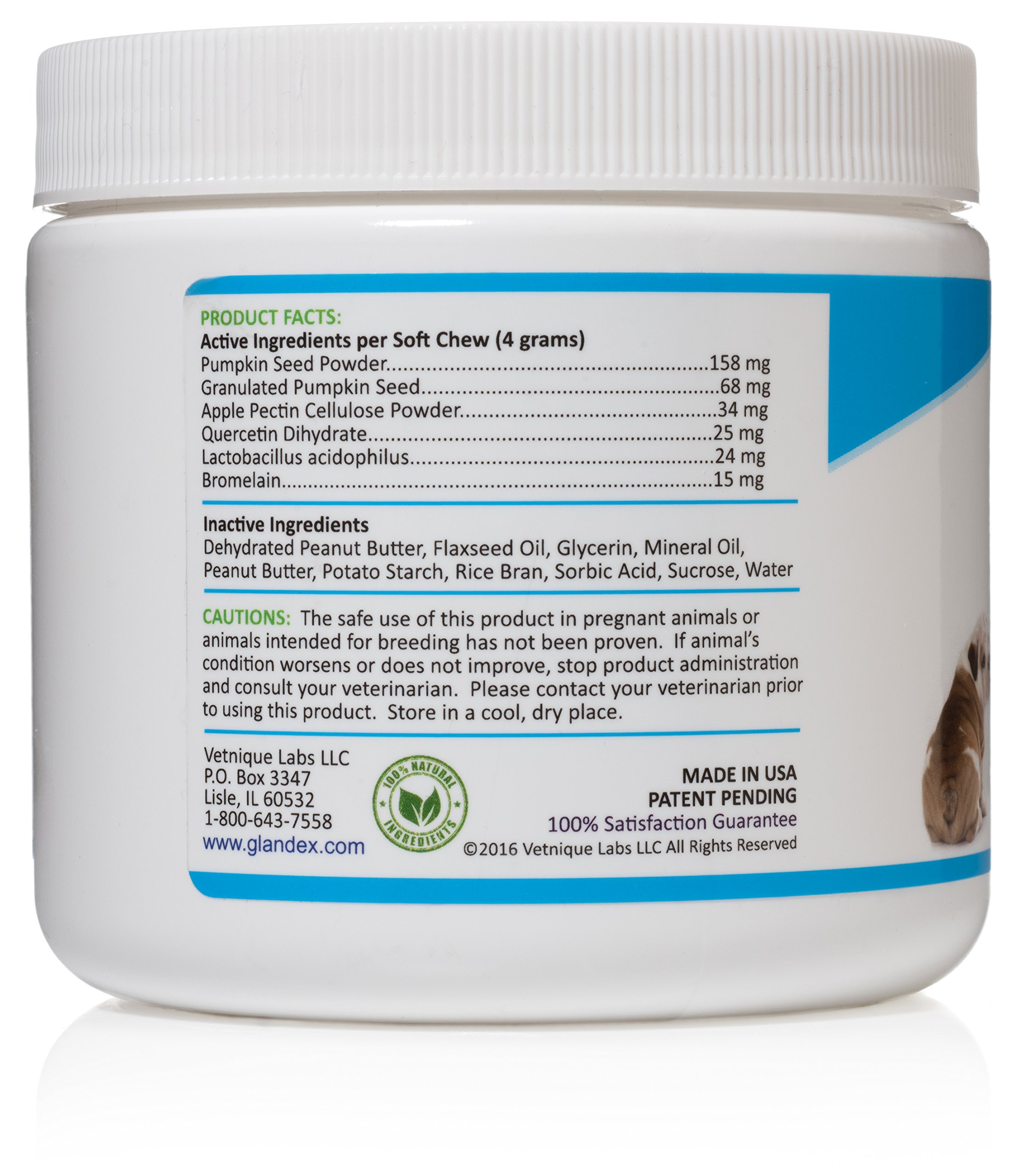 Glandex Soft Chews 60 Count, Anal Gland Fiber Probiotic Digestive Supplement eBay