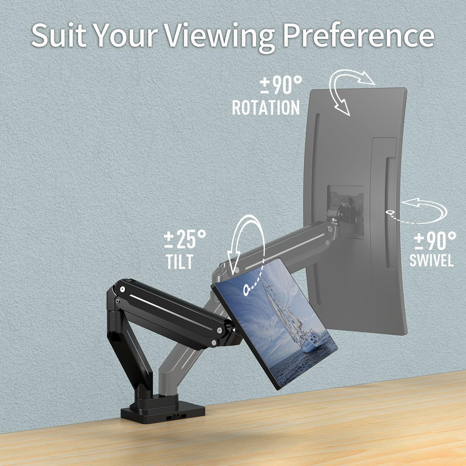 Brazo universal para un monitor (DM2110