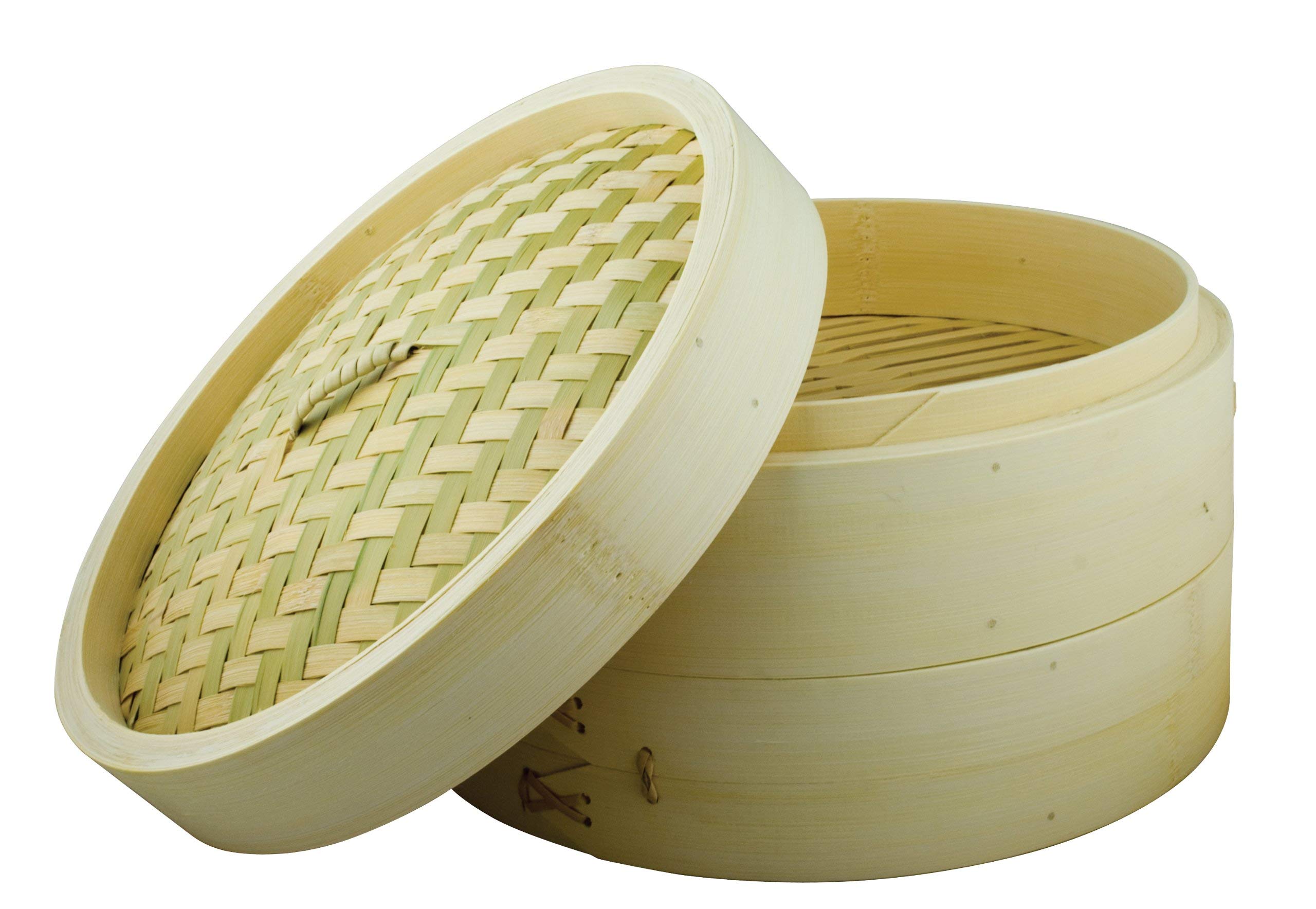 School of Wok - Bamboo Steamer Basket, 2 Tier, 10"/25cm