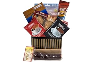 Gourmet Gift Basket with Pop a Cob, Maple Cream Cookies, Nuts, Gummies, Waffles. All Canadian Companies