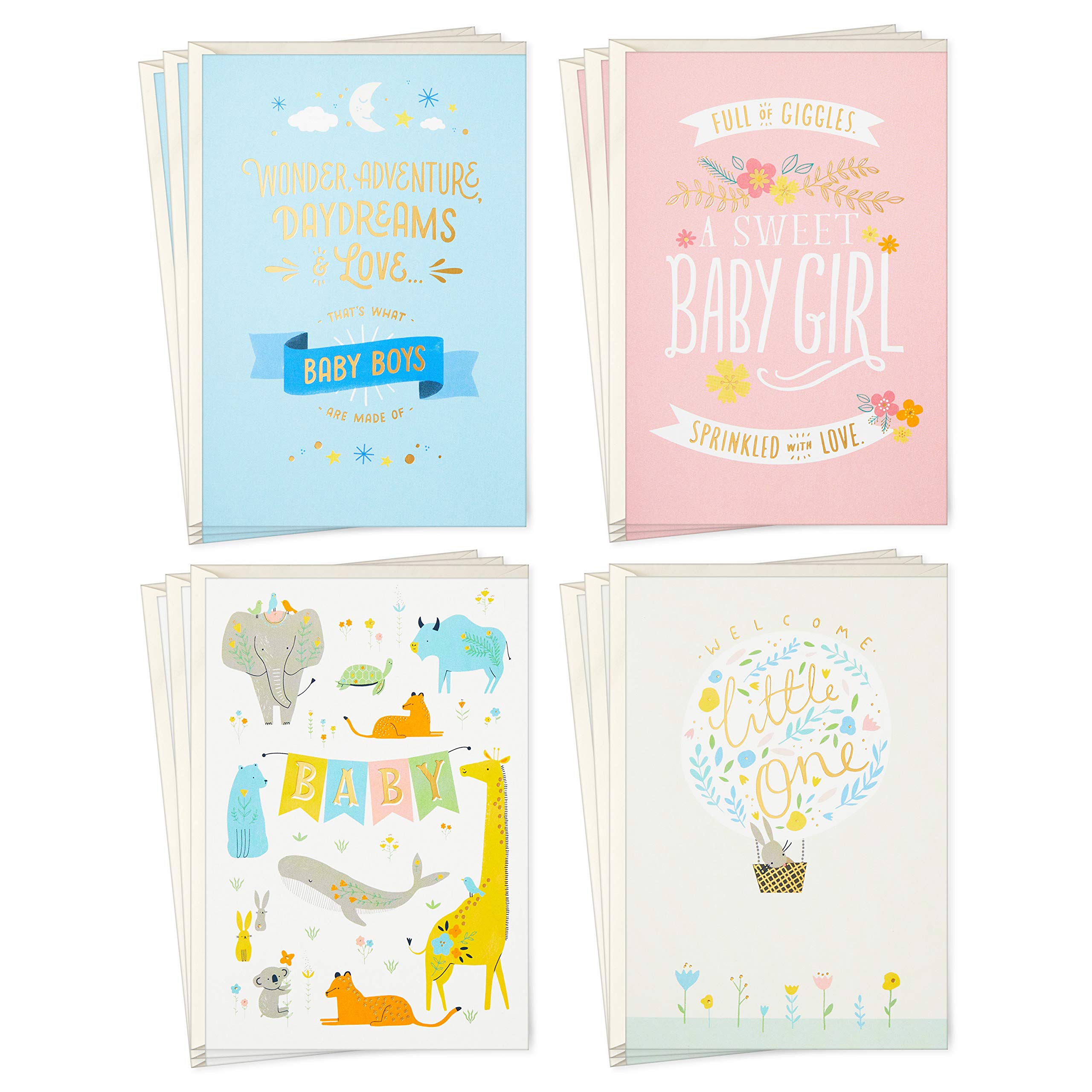 Photo 1 of Hallmark Baby Shower Cards for New Parents ( 2 Cards with Envelopes) Welcome New Baby, Congratulations, Gender Reveal