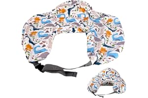 RUNHIKE Coloful Nursing Pillow Cover Compatible with Momcozy,Removable Feeding Pillow Cover with Security Fence Compatible with Momcozy,Adjustable Waist Strap,1 PCS(No Pillow)