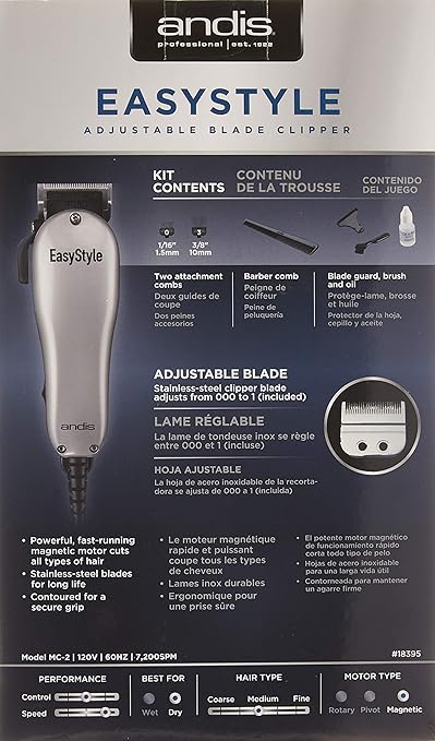andis easystyle adjustable blade clipper