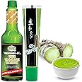 Wasabi-O Wasabi Paste & Sauce Bundle – Real Japanese Wasabi Root Condiments, Organic, Vegan, Gluten-Free, for Sushi, Seafood, Dipping, Sauces 1.52 Oz Paste & 2.2 Oz Sauce