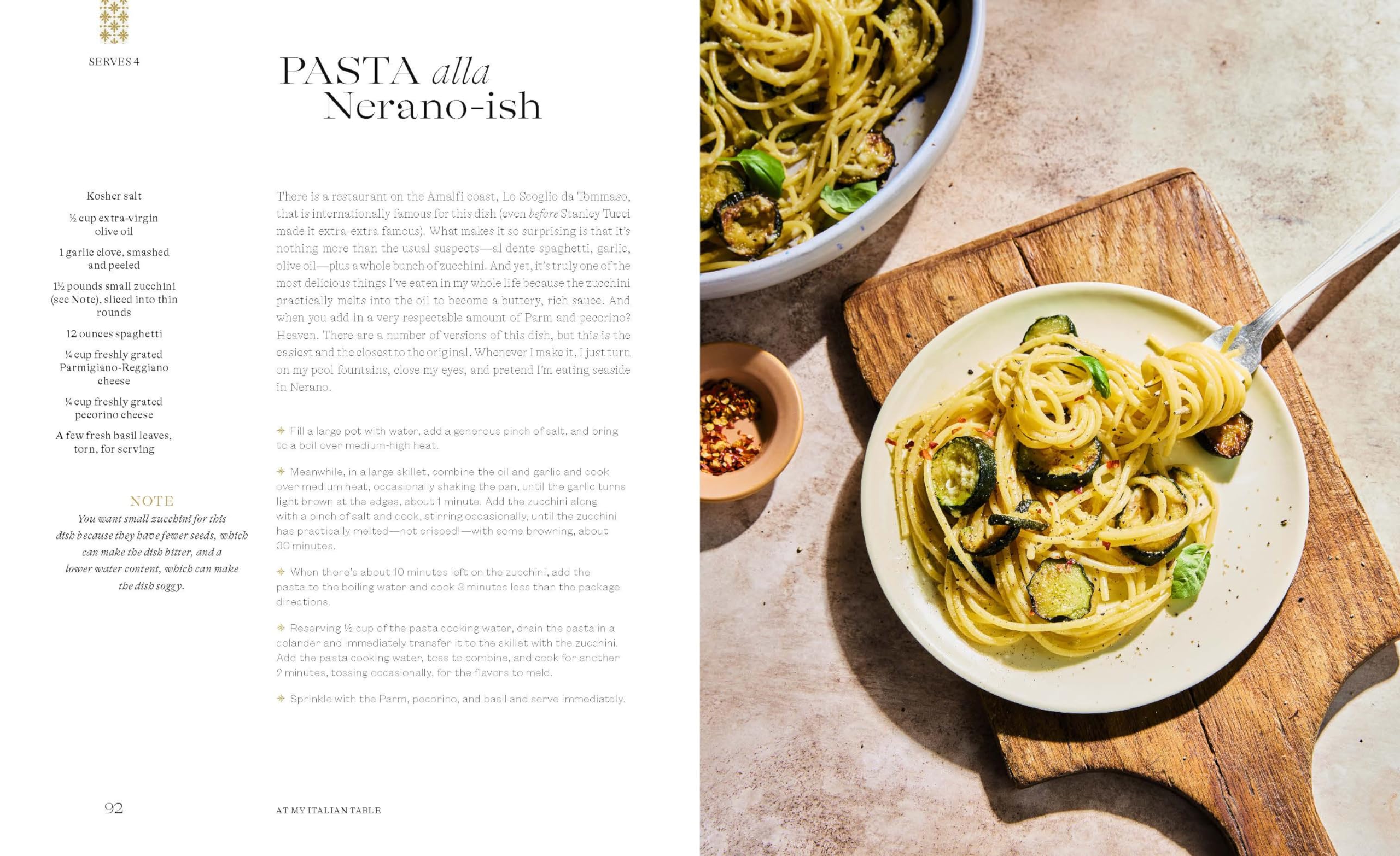 At My Italian Table: Family Recipes from My Cucina to Yours: A Cookbook