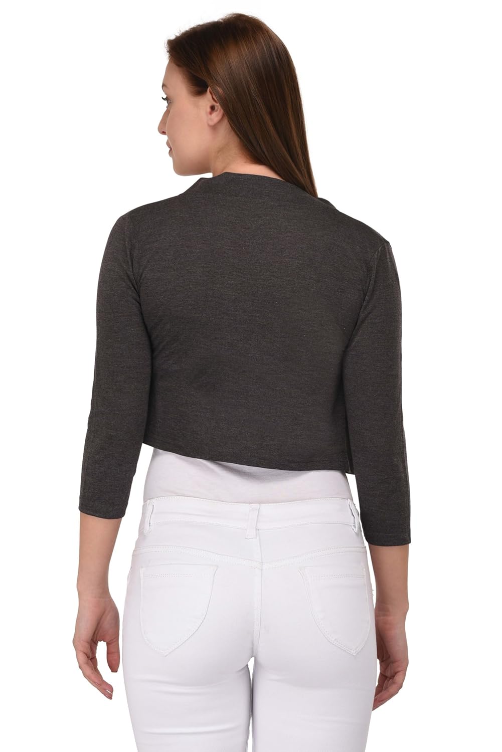 espresso women's open cardigan shrug