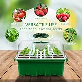 YAUNGEL Seed Trays 6 Pack 72 Cells Propagator with Lids Adjustable Window Black view 5