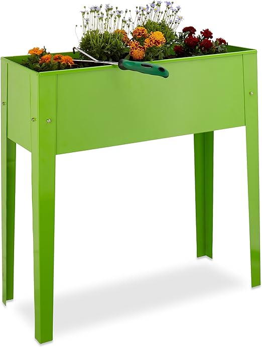 Relaxdays Huerto Urbano, Recipiente para Plantas, Tiesto de balcón ...
