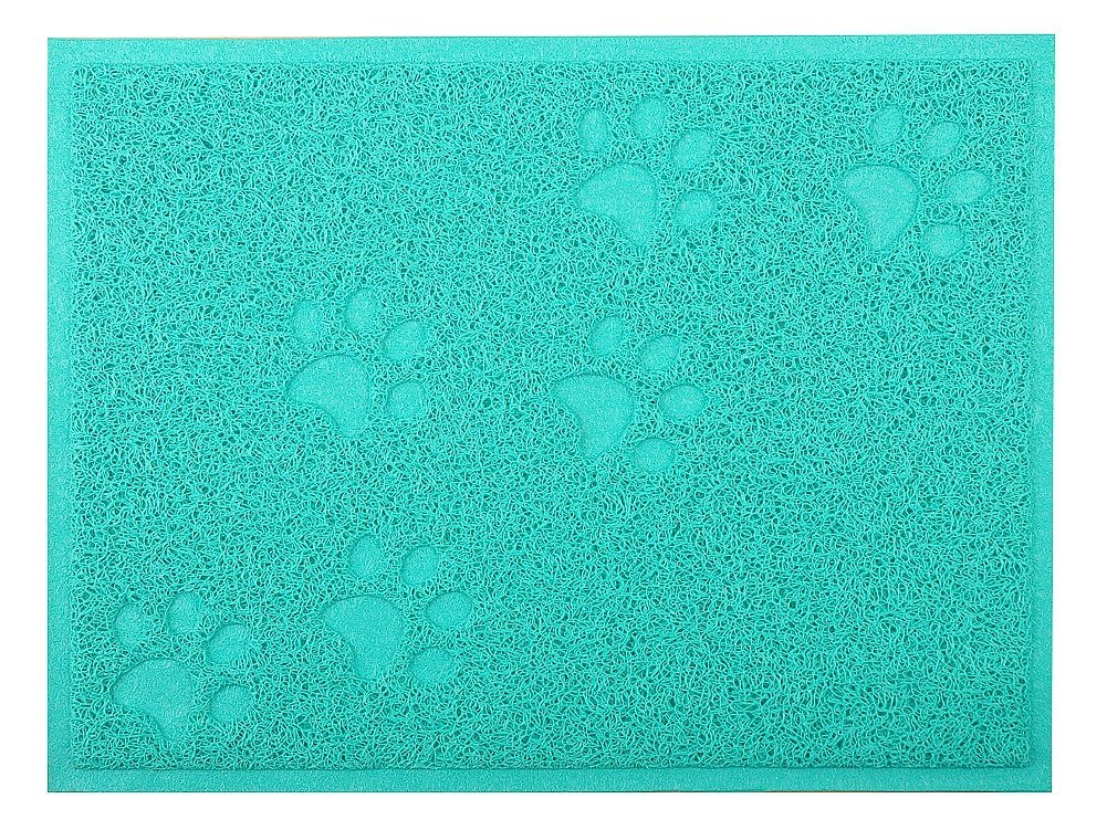 DM Cat Litter Tray Mat 40x30 cm,5 Colours Available (Turquoise)