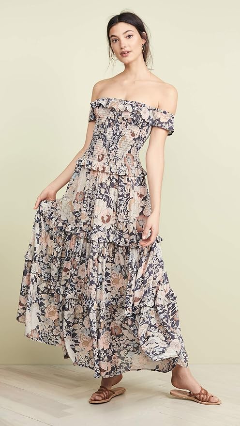 amethyst shirred sundress spell