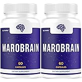 (2 Pack) Marobrain Capsules - Official Marobrain Supplement Pills Daily Support Brain & Mermory Focus, All Natural Advanced Premium Formula for Overall Health & Wellness, 120 Capsules for 2 Months